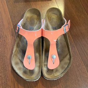 Birkenstock Gizeh Parent Coral Peach Size 37